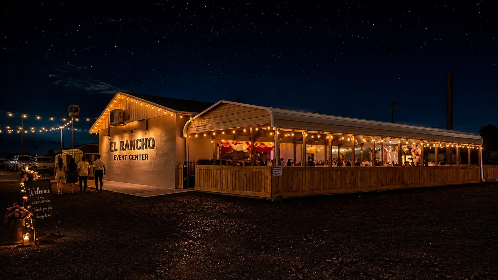 Nighttime celebration at El Rancho Event Center in Othello, WA