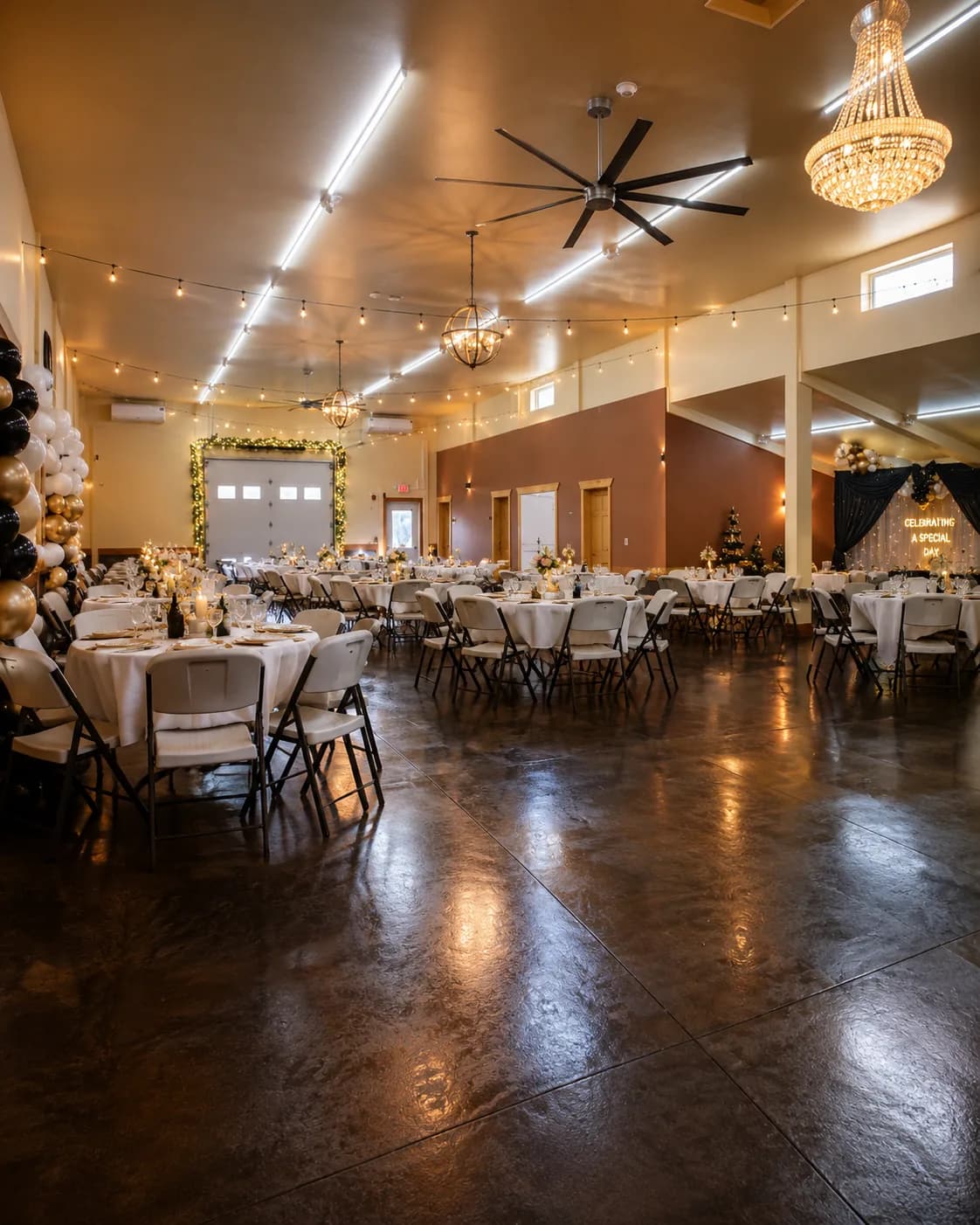 Private party decorated at El Rancho Event Center